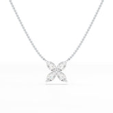 3.2 CT Marquise Cut Lab Diamond Earring and Pendant Set